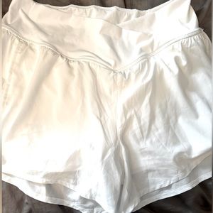 Halara Breezefull "White Sz Large Active Shorts Flowy w/ Pockets